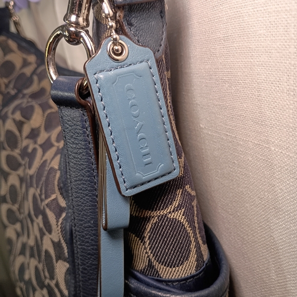 Coach Canvas and Leather Shoulder Bag - Black and Brown - Picture 4 of 14